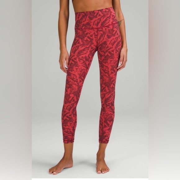 Lululemon Wunder Under HR Tight 25"-Spray Leaf Fireside - Picture 2 of 4